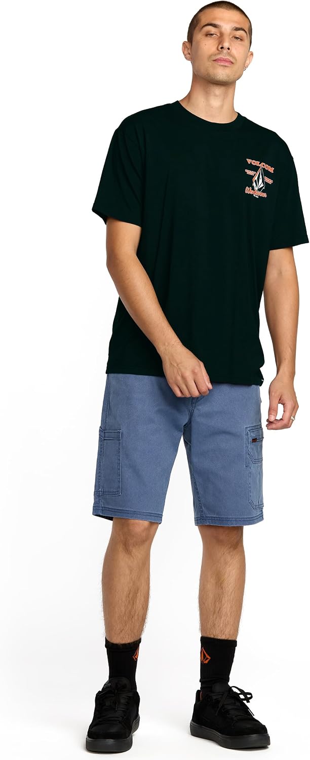 Volcom Men's Pour Choices Short Sleeve Workwear Tee Black Enamel