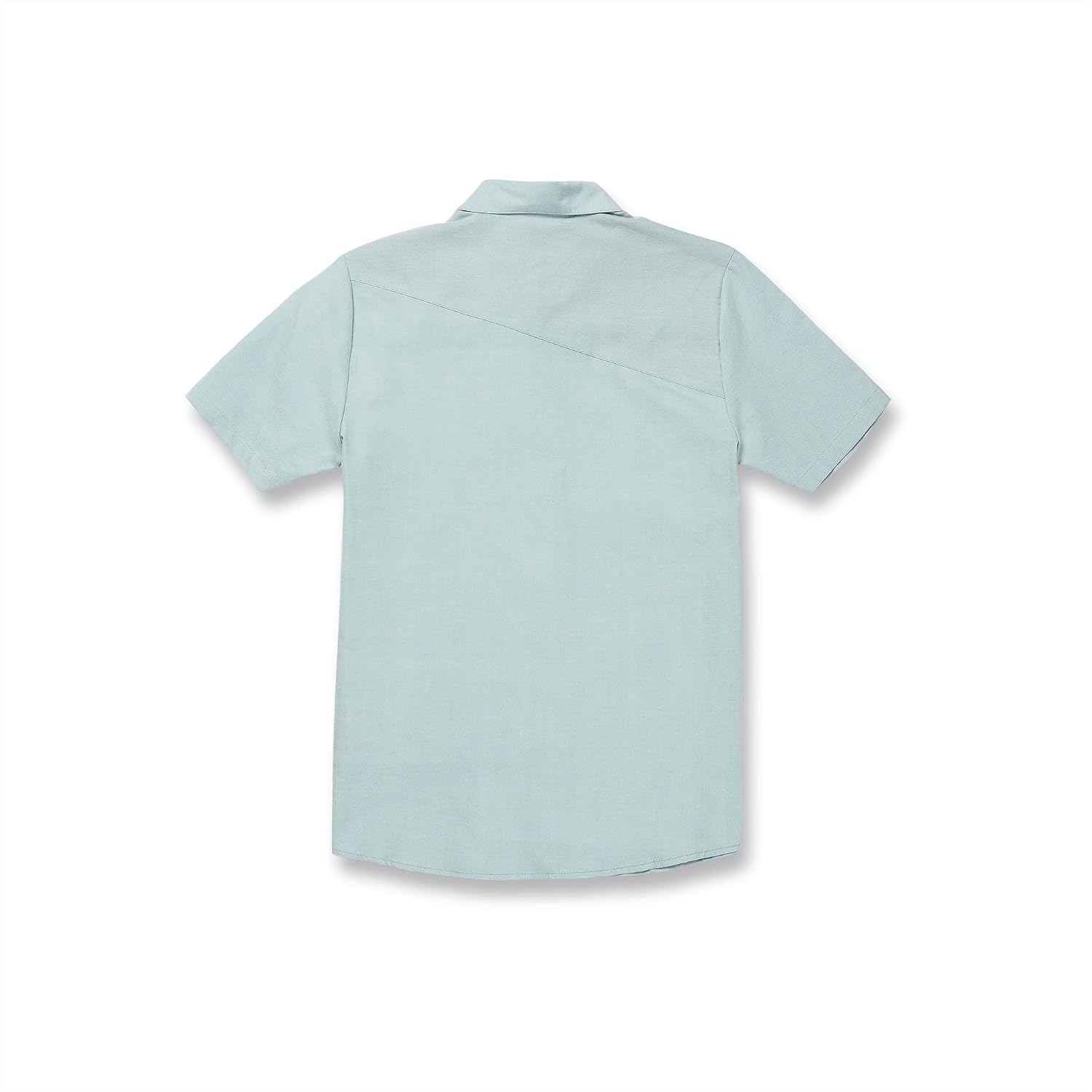 Volcom Men's Everett Oxford Short Sleeve Button Down Woven Shirt Coastal Blue