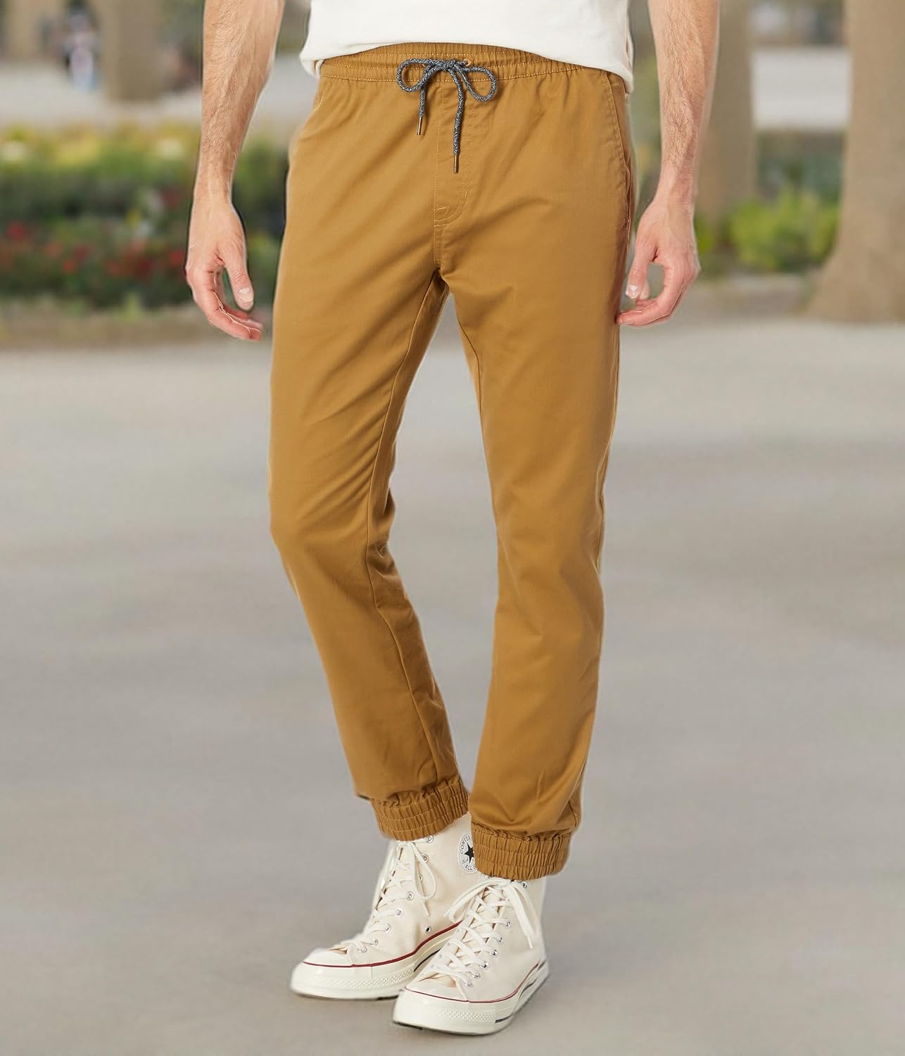 Volcom Men's Frickin Slim Jogger Pant Dark Khaki