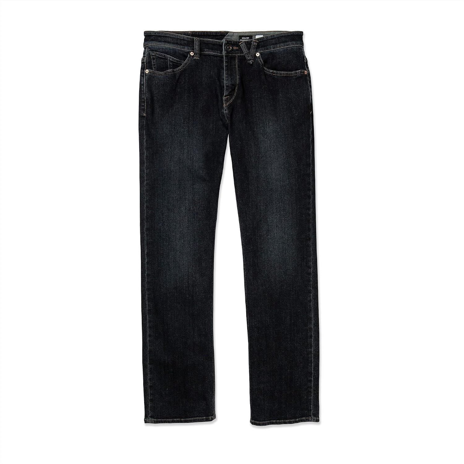 Volcom Men's Solver Stretch Denim Jeans-Modern Fit Pant Vintage Blue