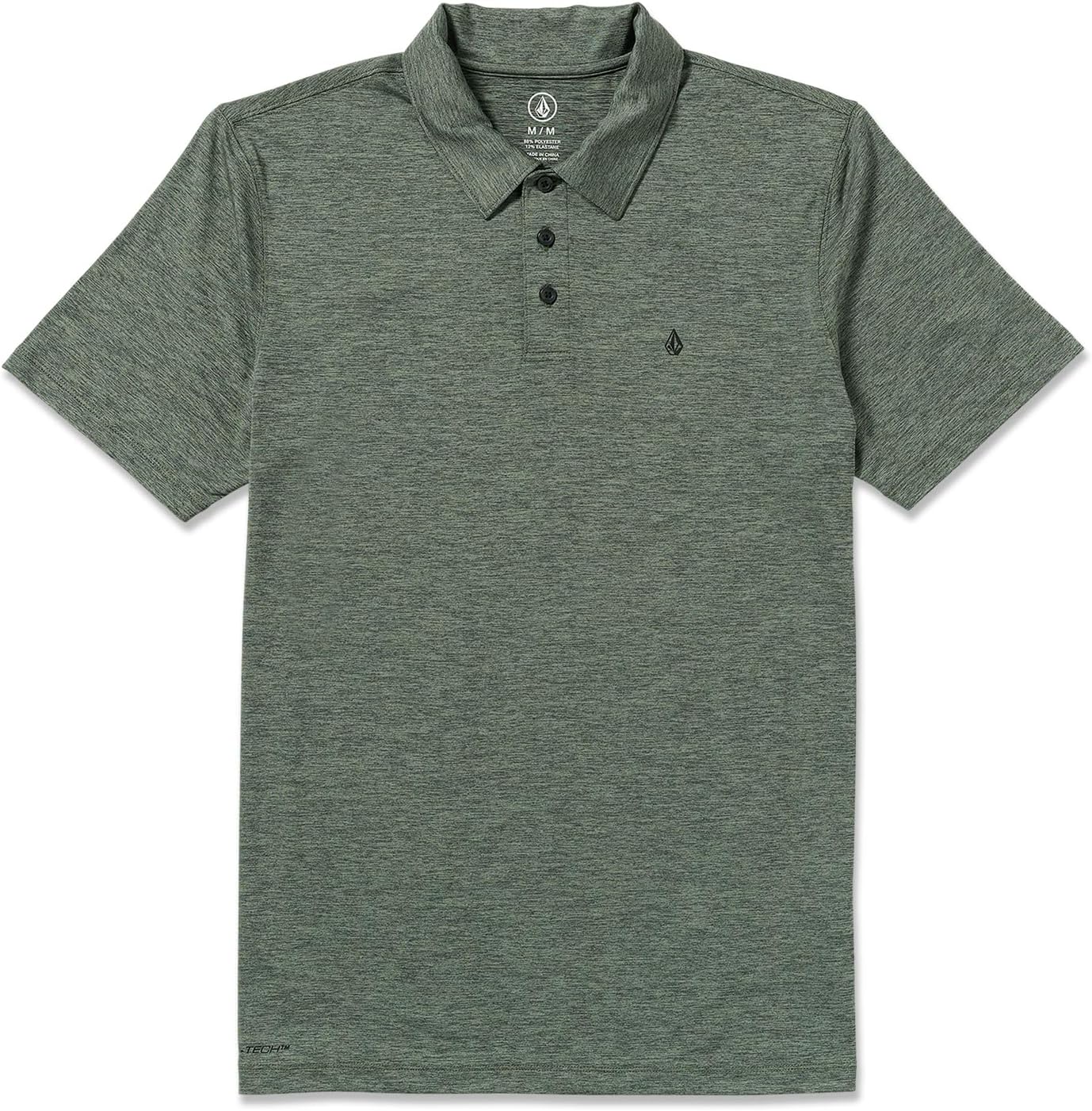 Volcom Men's Wowzer Hazard Performance Golf Polo Light Olive
