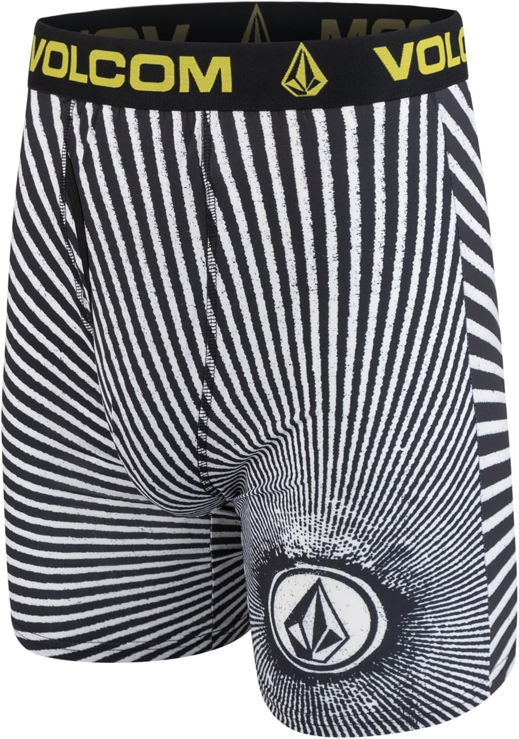 Volcom Mens Boxer Briefs Poly Spandex Performance Boxer Briefs Underwear Blk-whiteBlackGreyNavy