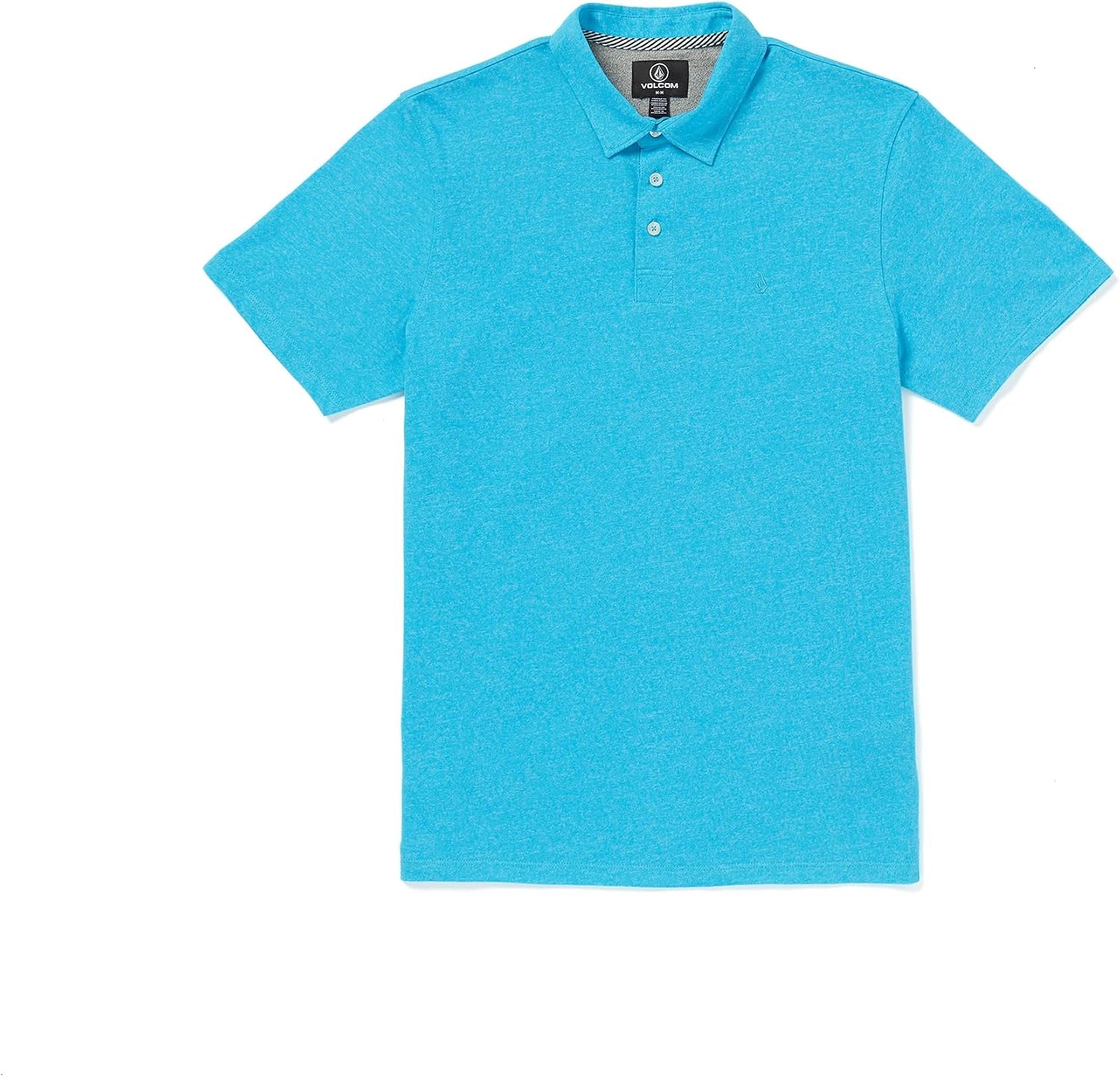 Volcom Men's Wowzer Modern Fit Short Sleeve Polo Shirt Clearwater