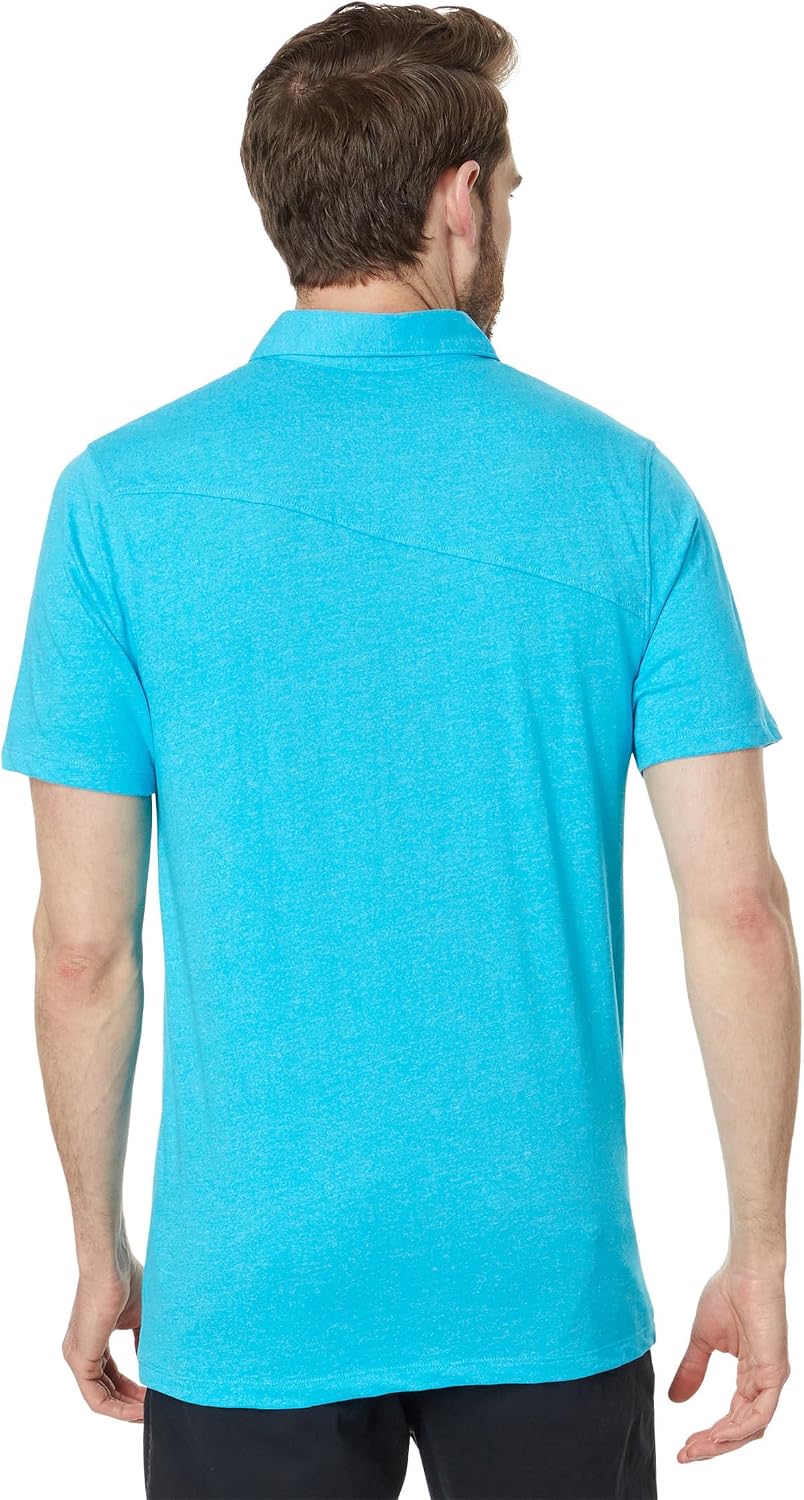 Volcom Men's Wowzer Modern Fit Short Sleeve Polo Shirt Clearwater