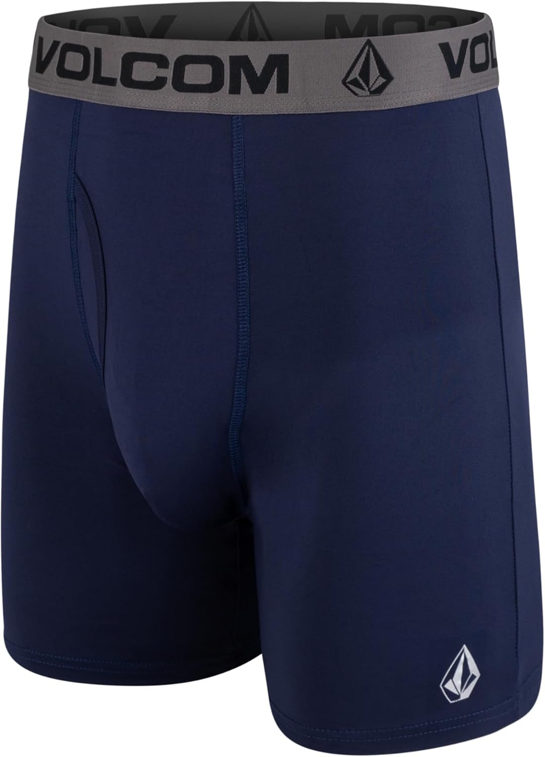 Volcom Mens Boxer Briefs Poly Spandex Performance Boxer Briefs Underwear Blk-whiteBlackGreyNavy