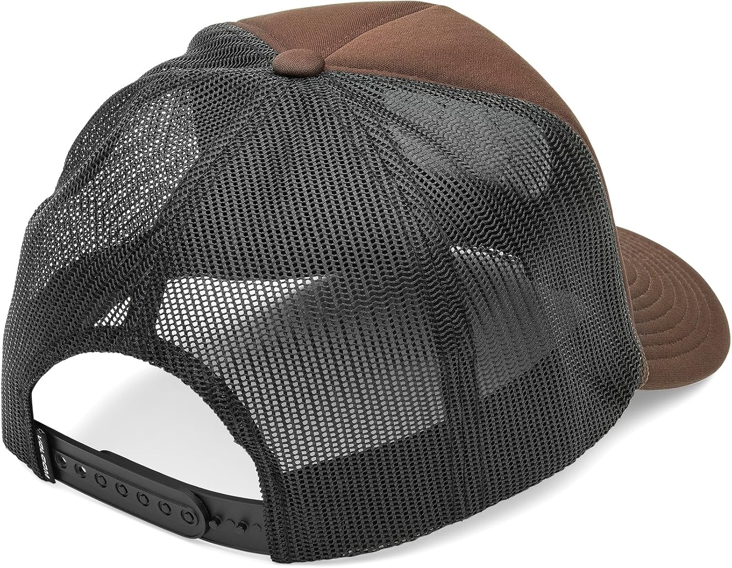 Volcom Men's Mesh Trucker Hat - Adjustable Snapback Cap, Breathable Structured Front Panel Brnstone