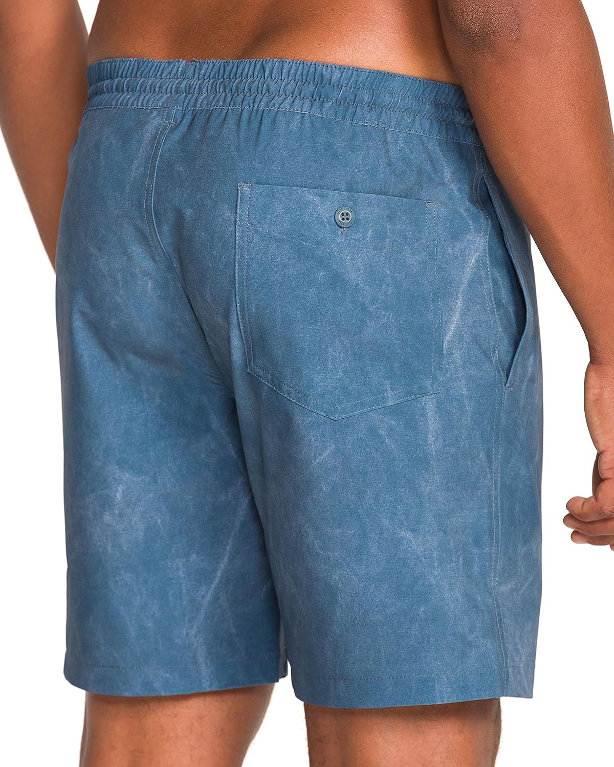 Volcom Men's Steppen Ew 17" Elastic Waist Short Dark Slate Tie