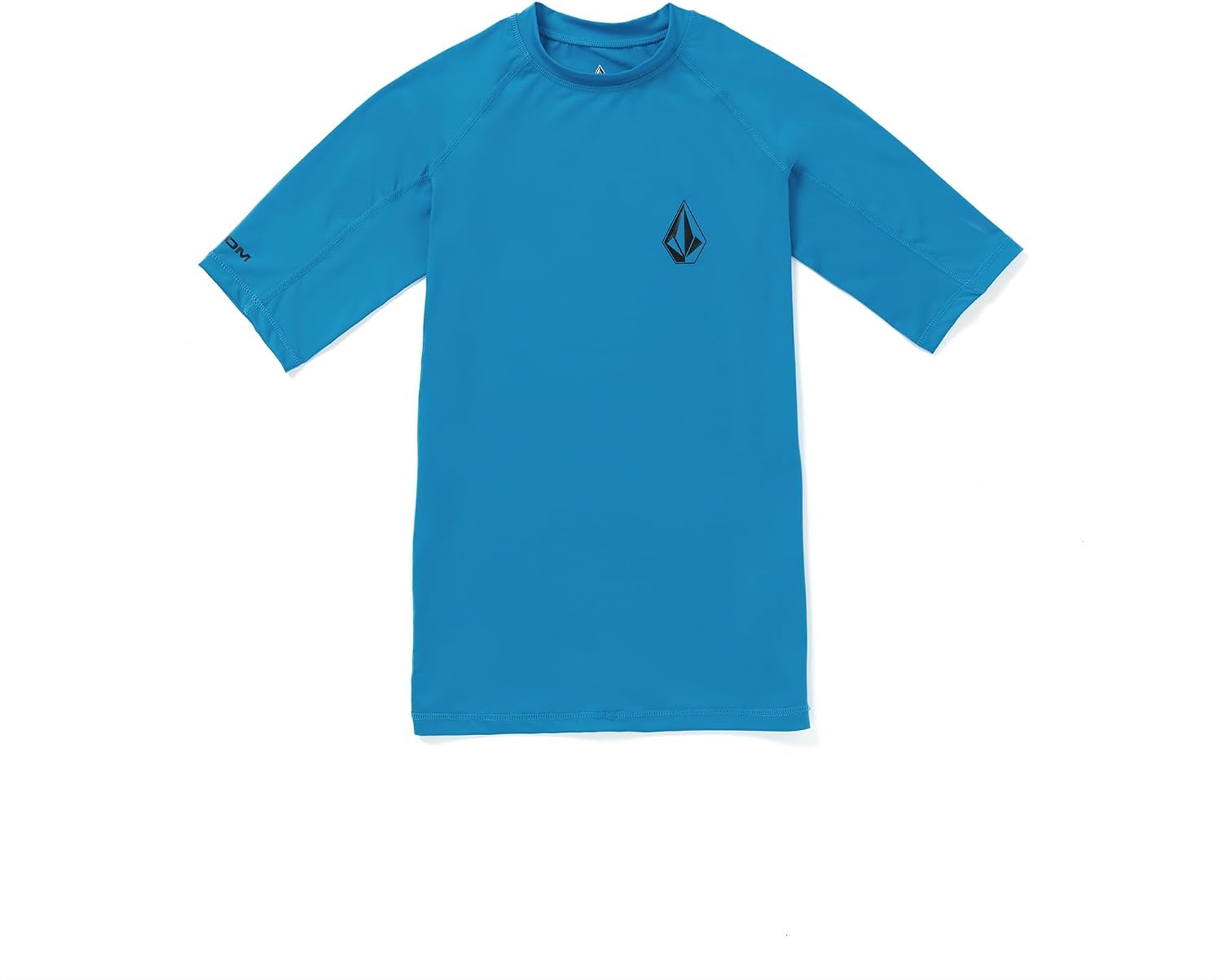 Volcom Men's Compression Fit Short Sleeve Rashguard – UPF 50+, Quick-Dry UV Protection Performance Shirt Ocean