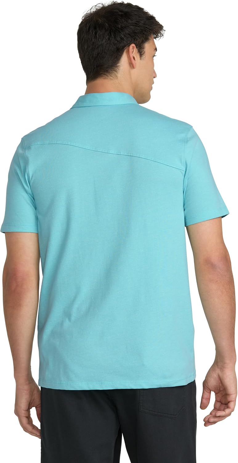 Volcom Men's Wowzer Modern Fit Short Sleeve Polo Shirt Poolside