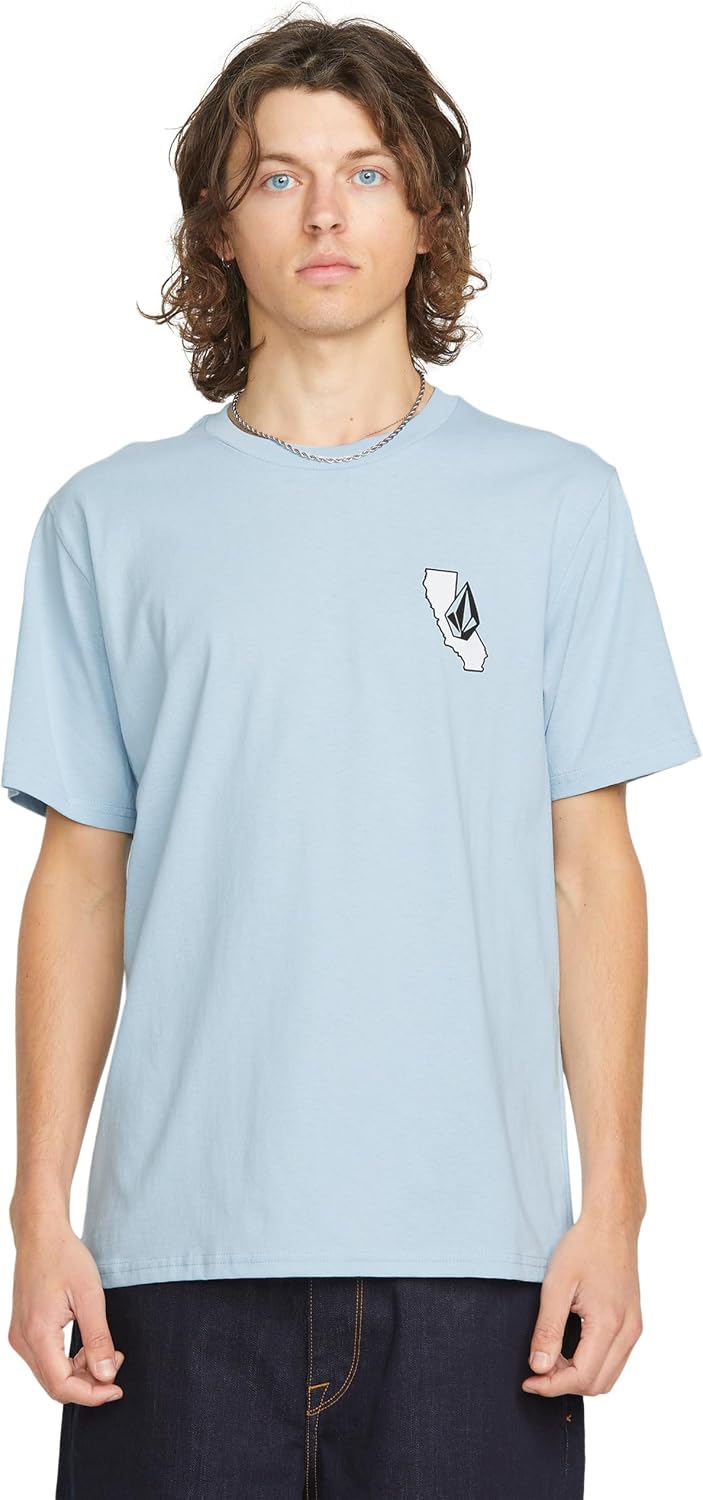 Volcom Men's California Dreaming Short Sleeve Tee Carolina Blue