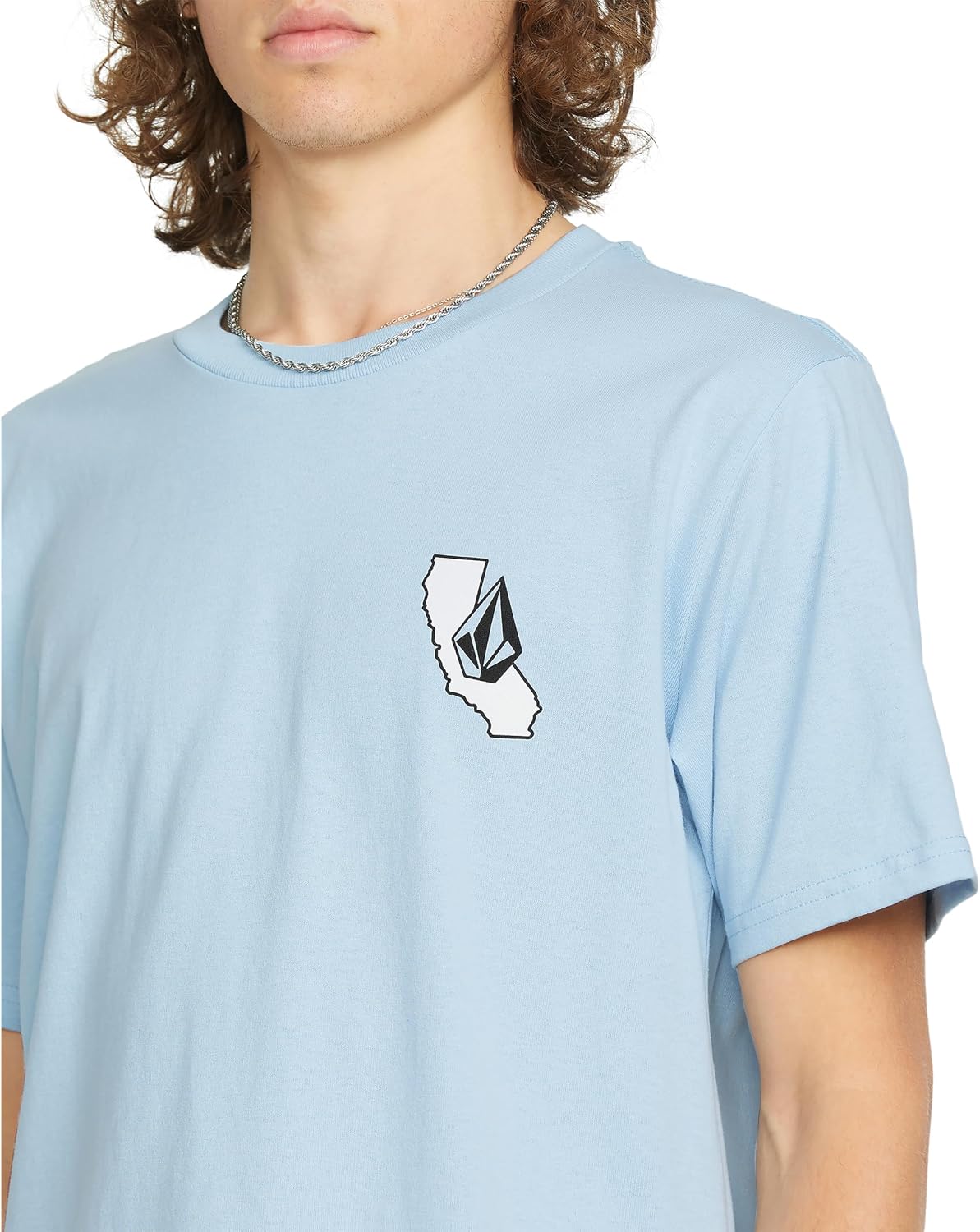 Volcom Men's California Dreaming Short Sleeve Tee Carolina Blue