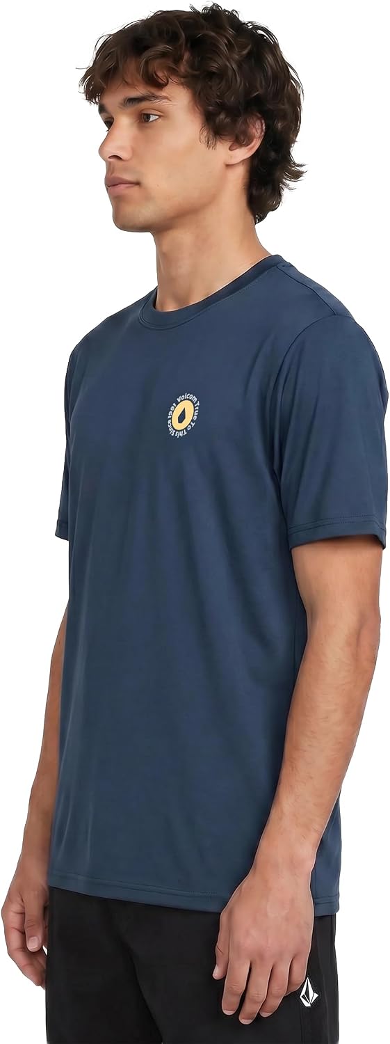 Volcom Deadly Stones Short Sleeve Rashguard Deepblue
