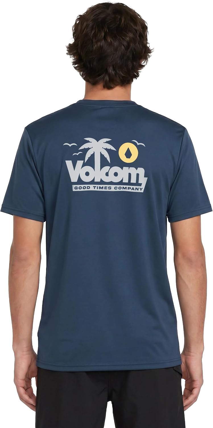 Volcom Deadly Stones Short Sleeve Rashguard Deepblue