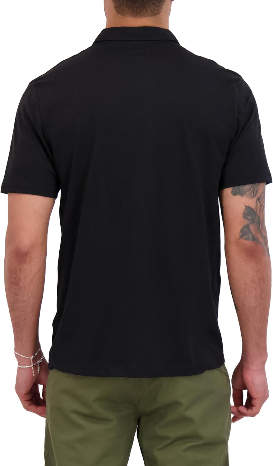 Volcom Short Sleeve Polo Shirt – Classic Fit, Soft Cotton Blend, Modern Casual Style Tinted Black