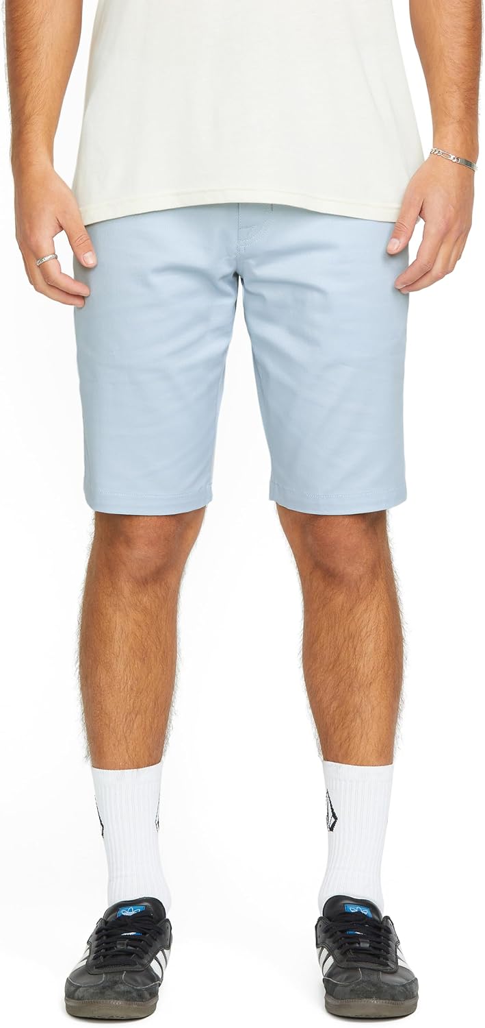 Volcom Men's Modern Fit 21" Chino Short Carolina Blue