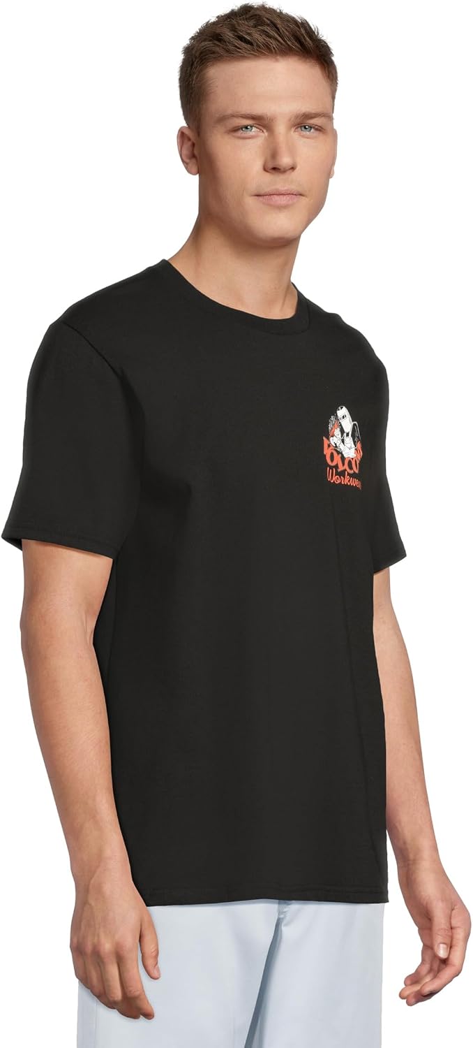 Volcom Men's Pour Choices Short Sleeve Workwear Tee Black Grind