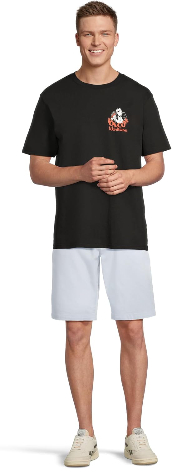 Volcom Men's Pour Choices Short Sleeve Workwear Tee Black Grind