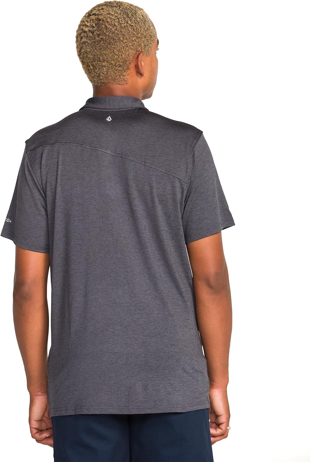 Volcom Men's Wowzer Hazard Performance Golf Polo Asphalt Black