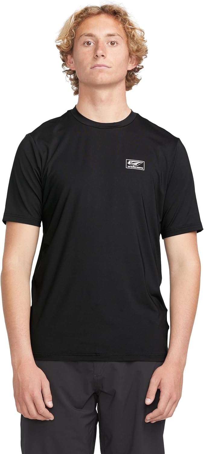 Volcom Deadly Stones Short Sleeve Rashguard Black Modstone