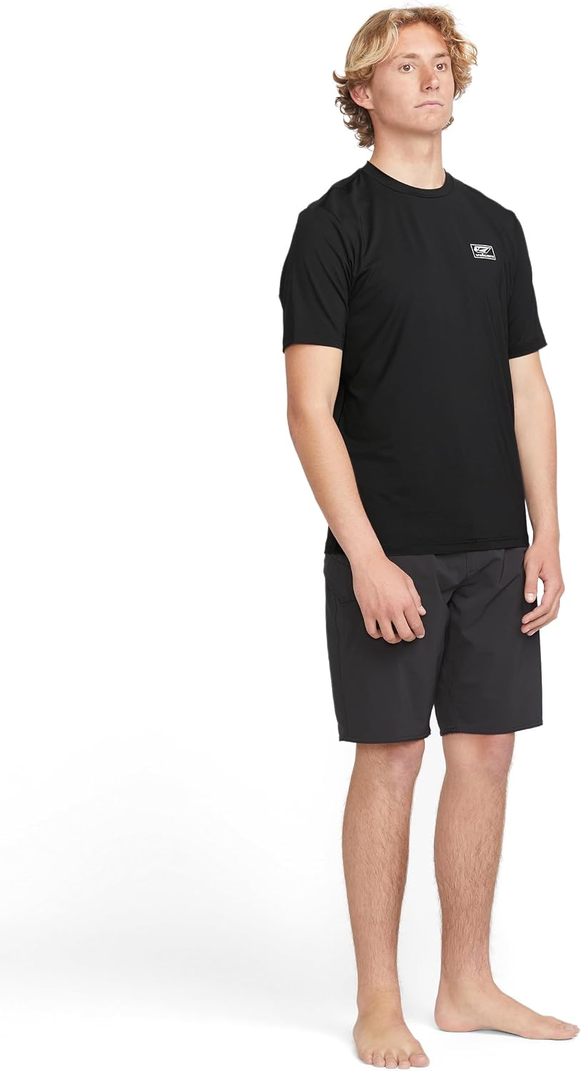 Volcom Deadly Stones Short Sleeve Rashguard Black Modstone