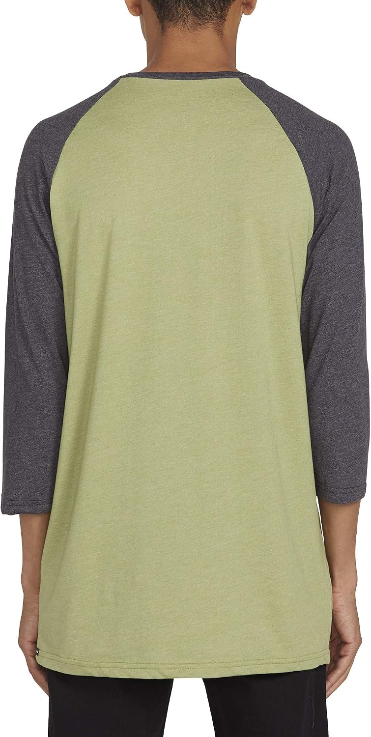 Volcom Men's Solid Stone Modern Fit Short Sleeve Tee Mosstone