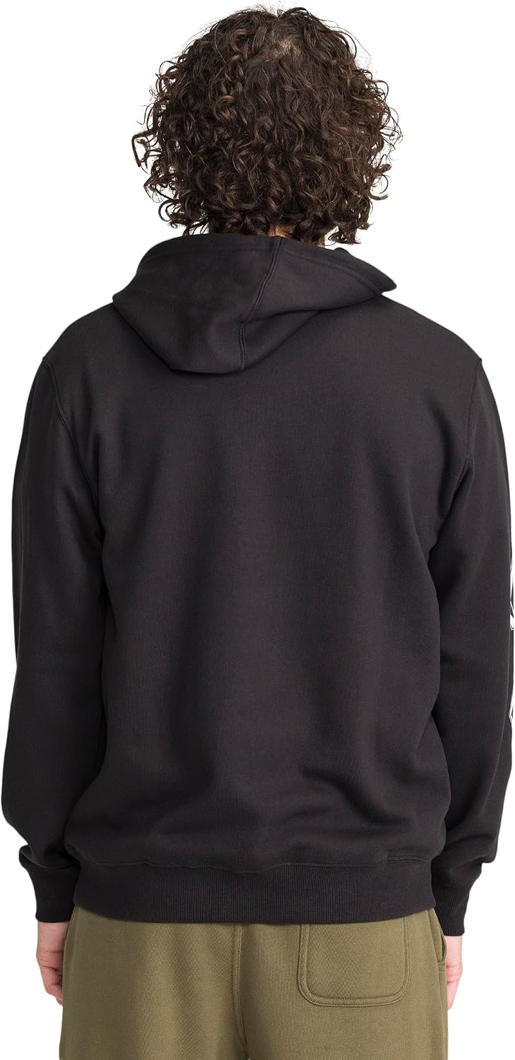Volcom Men's Iconic Stone Pullover Hoodie Fleece Sweatshirt Black