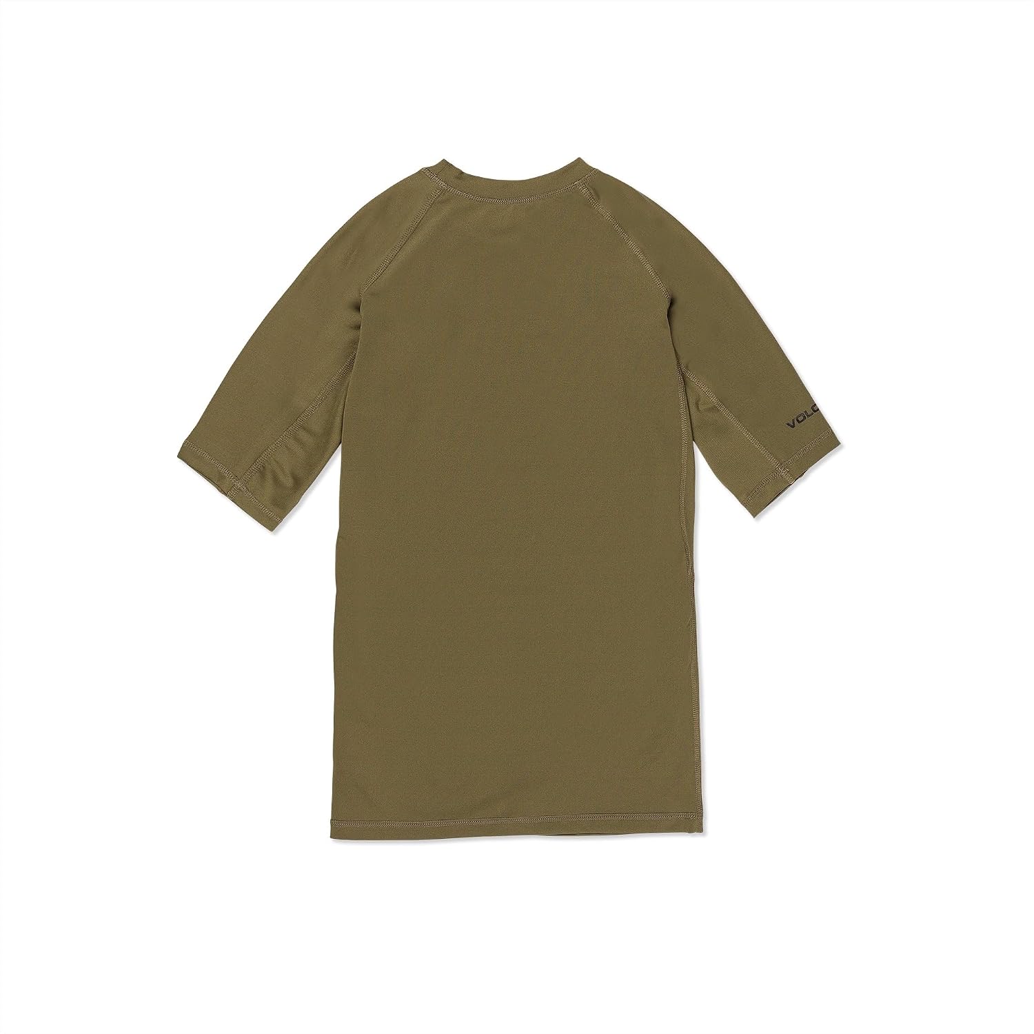 Volcom Men's Compression Fit Short Sleeve Rashguard – UPF 50+, Quick-Dry UV Protection Performance Shirt Army