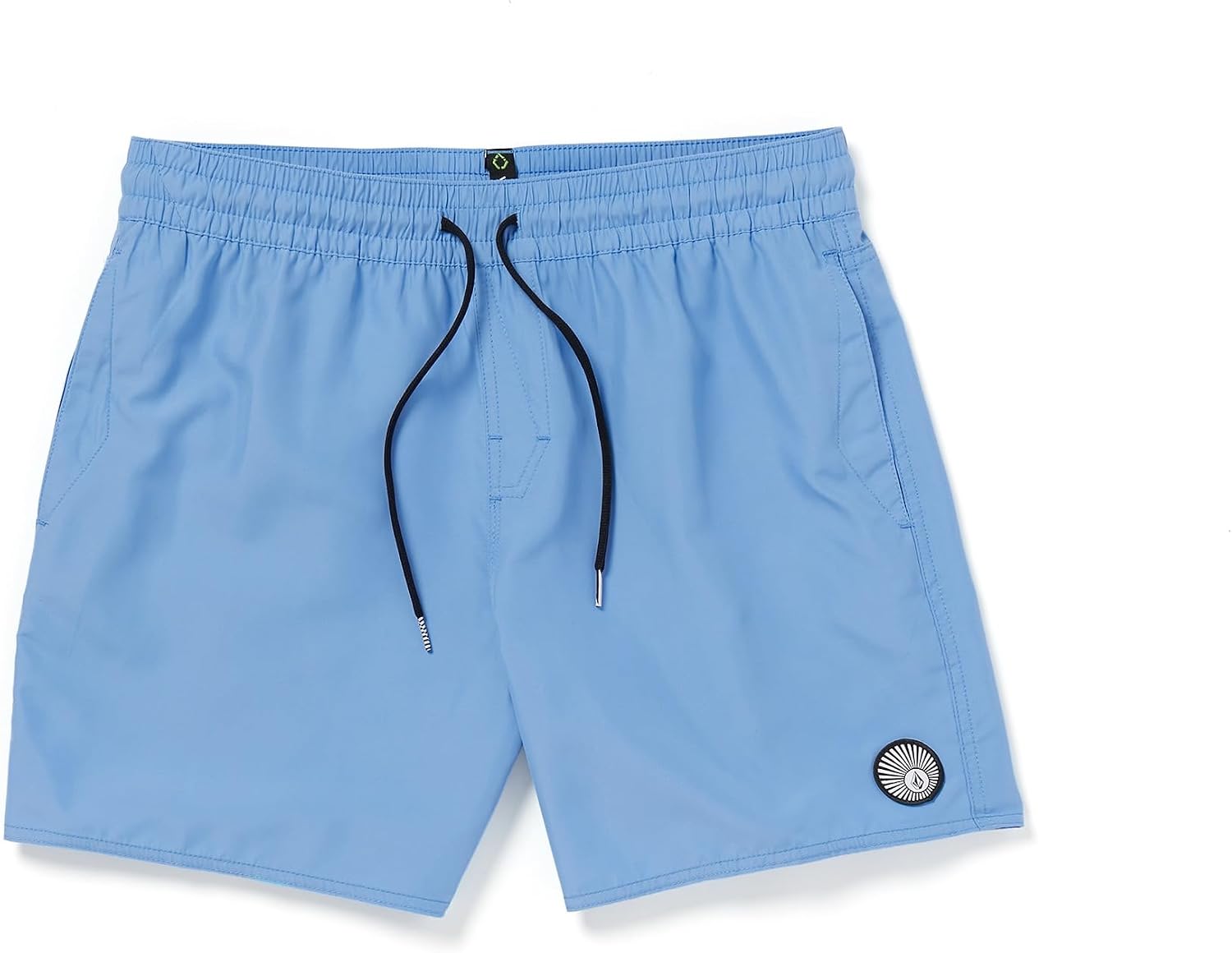 Volcom Men's 16" Elastic Waist Swim Trunks- Stretchable, UPF 50+, Quick Dry Swim Bottoms initial
