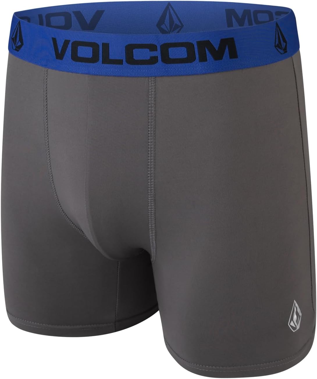 Volcom Mens Boxer Briefs 5 Pack Poly Spandex Performance Boxer Briefs Underwear BlackGreyYellowBlueBlack