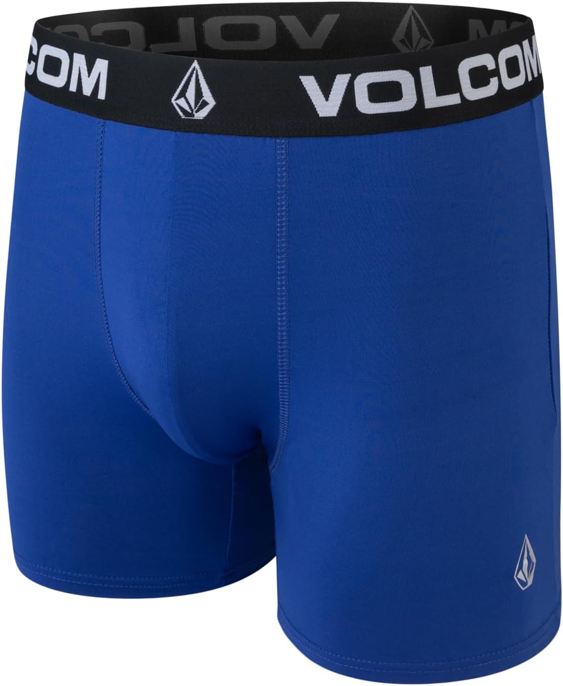 Volcom Mens Boxer Briefs 5 Pack Poly Spandex Performance Boxer Briefs Underwear BlackGreyYellowBlueBlack