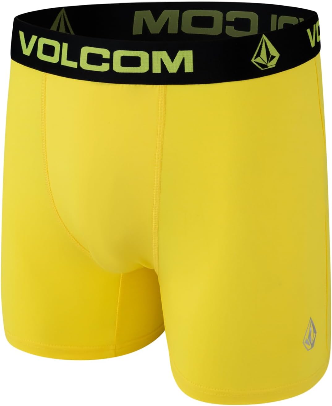 Volcom Mens Boxer Briefs 5 Pack Poly Spandex Performance Boxer Briefs Underwear BlackGreyYellowBlueBlack