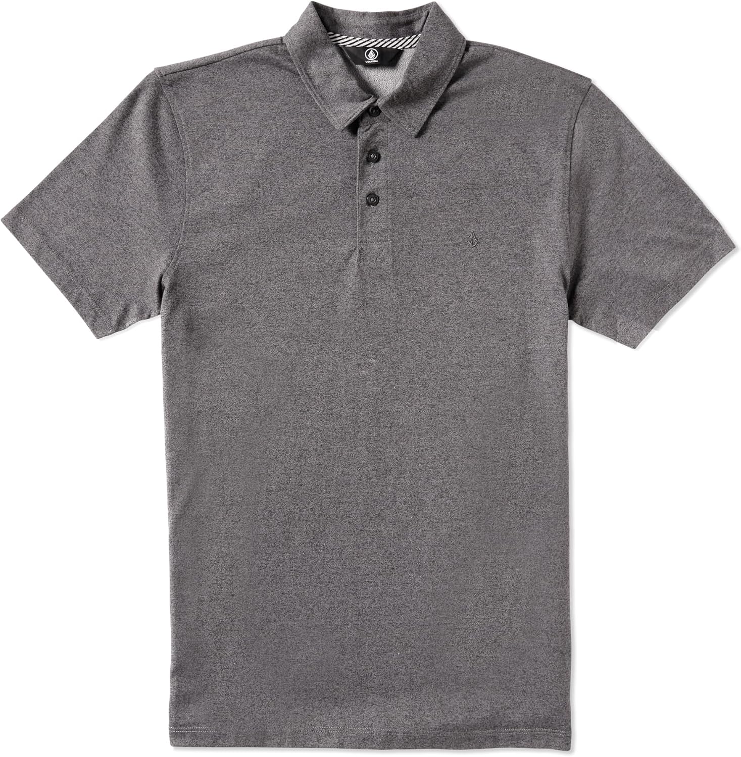 Volcom Men's Everett Oxford Short Sleeve Shirt Stealth