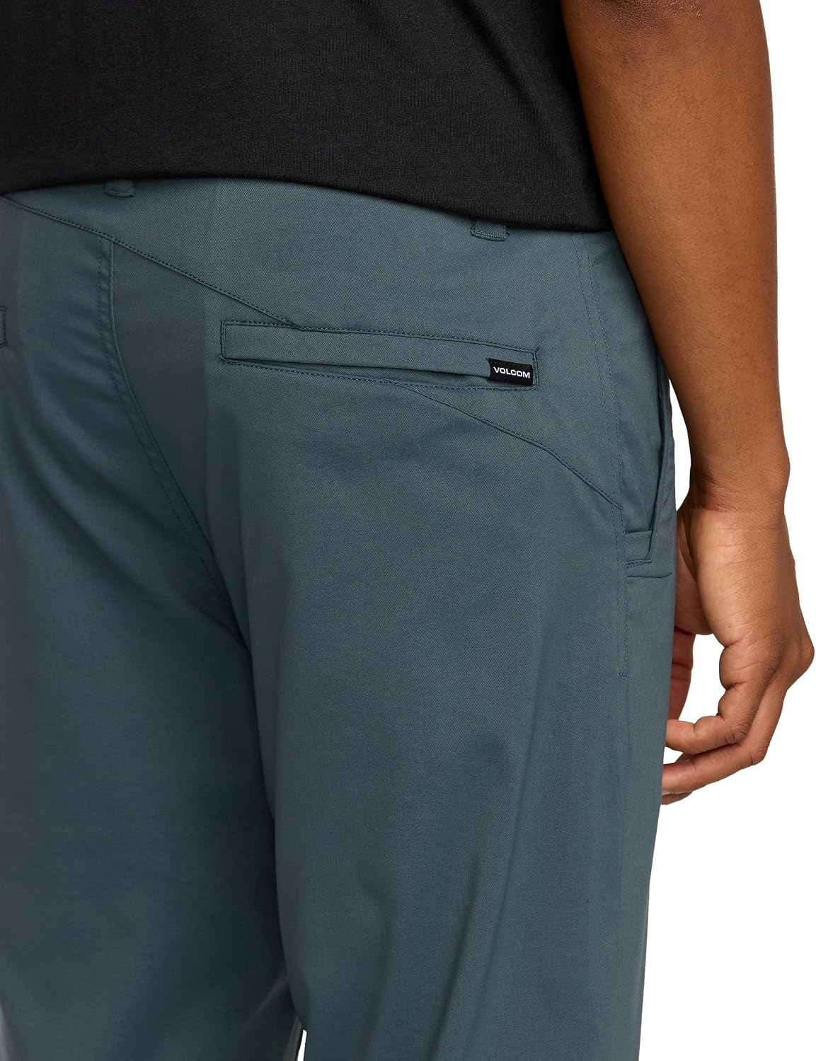 Volcom Men's Frickin Tech Chino Pants – Modern Fit, Quick-Dry, Moisture-Wicking, Zip Fly with Button Closure Slate
