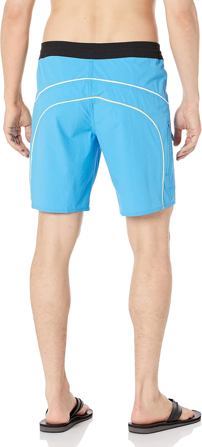 Volcom Men's 19" Mod-Tech Board Shorts- Performance UPF 50+ Sun Protection Quick-Dry Swim Bottoms R-blue