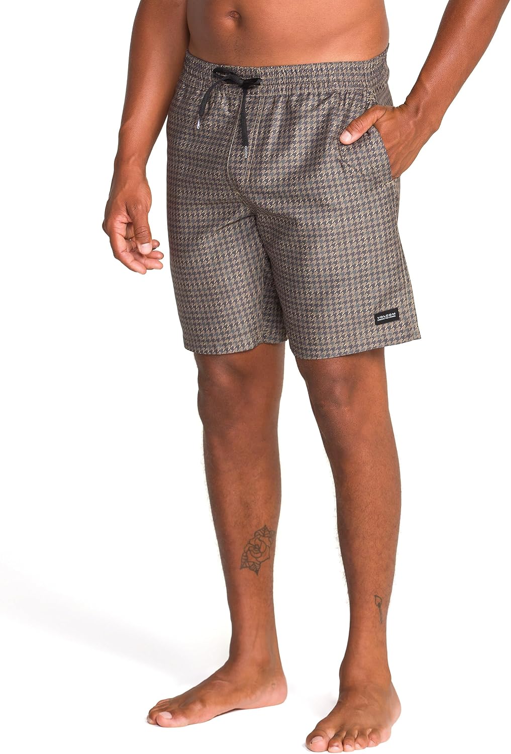Volcom Men's Steppen Ew 17" Elastic Waist Short Mushroom Preston