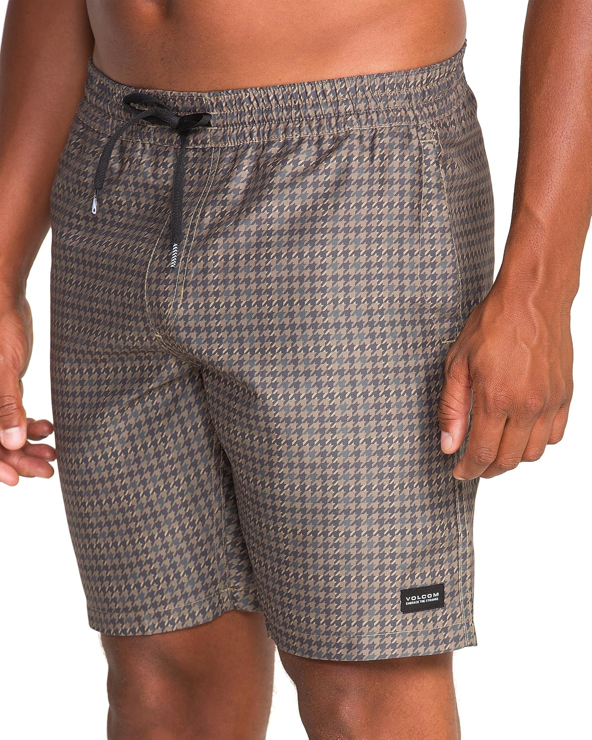 Volcom Men's Steppen Ew 17" Elastic Waist Short Mushroom Preston