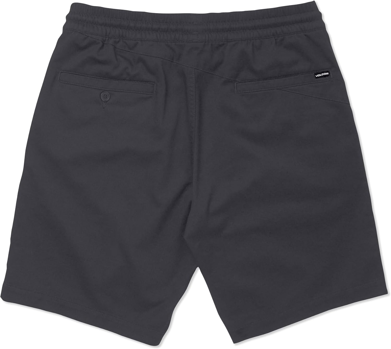 Volcom Men's Frickin Elastic Waist 19" Chino Short Charcoal