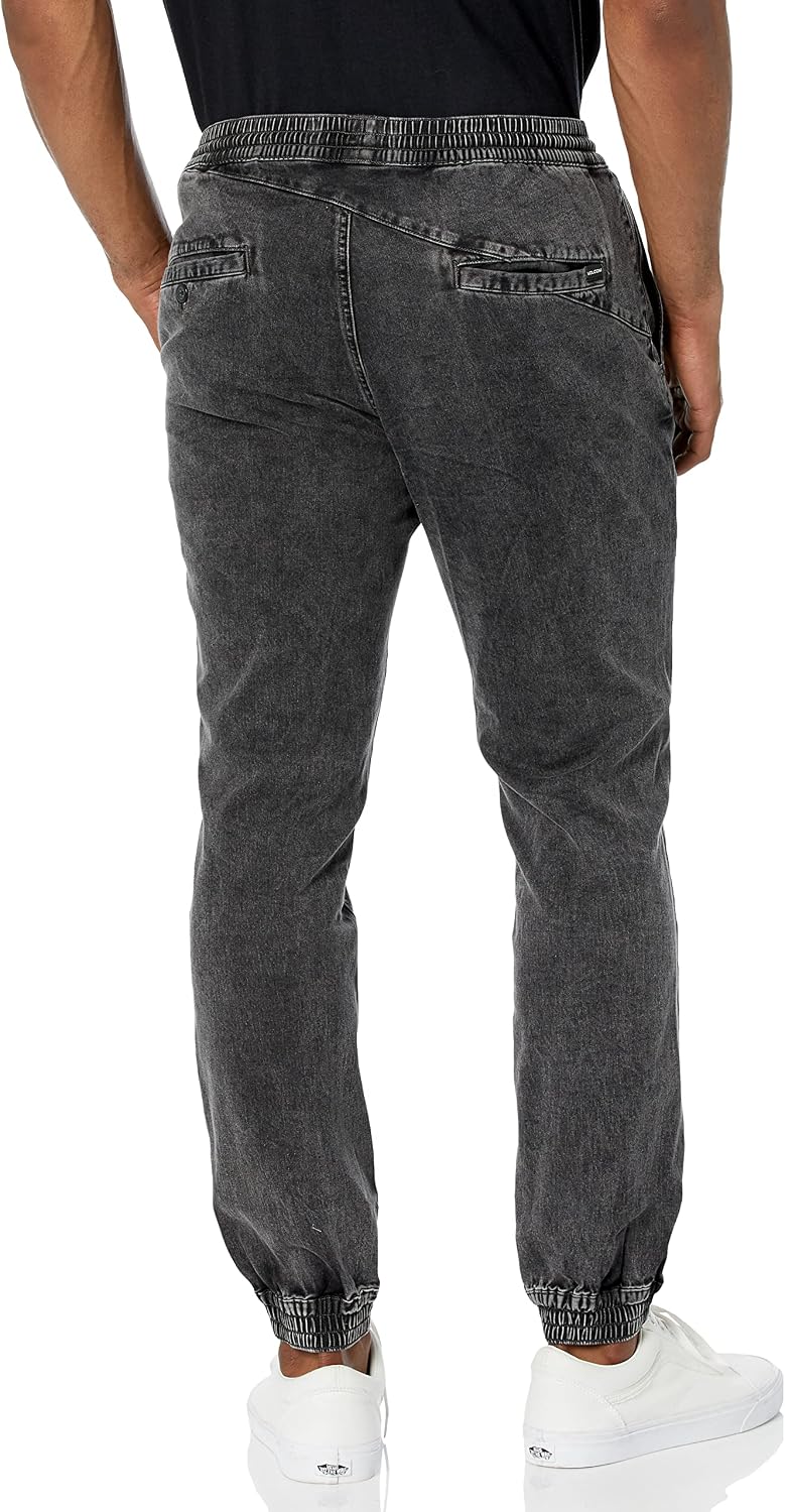 Volcom Men's Frickin Slim Jogger Pant Stealth