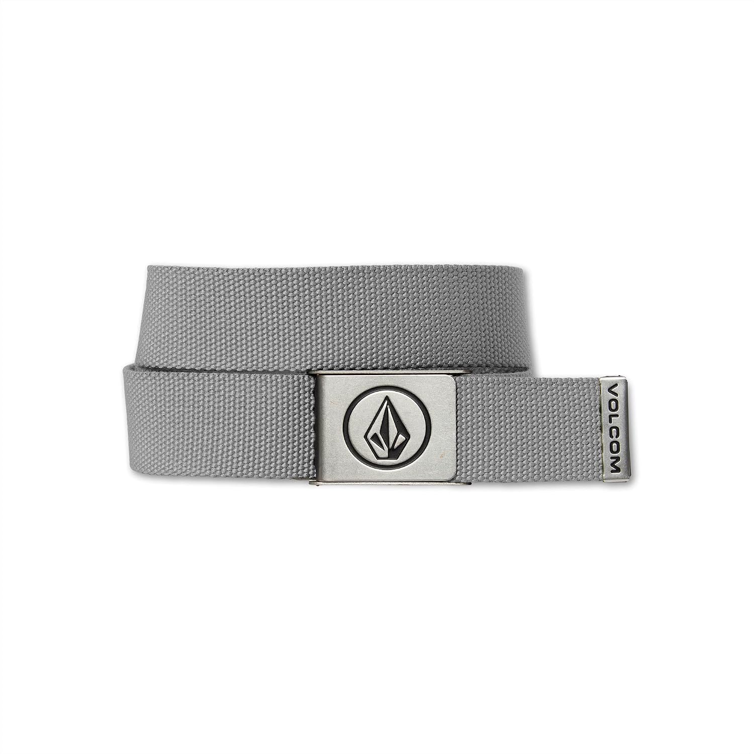 Volcom Circle Web Belt | Durable Webbed Strap Belt for Men Heather Grey
