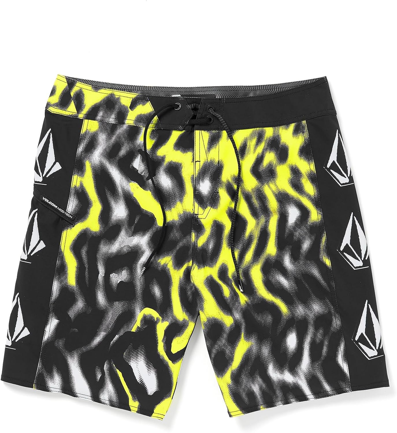 Volcom Men's 19" Mod-Tech Board Shorts- Performance UPF 50+ Sun Protection Quick-Dry Swim Bottoms Blazing Yellow
