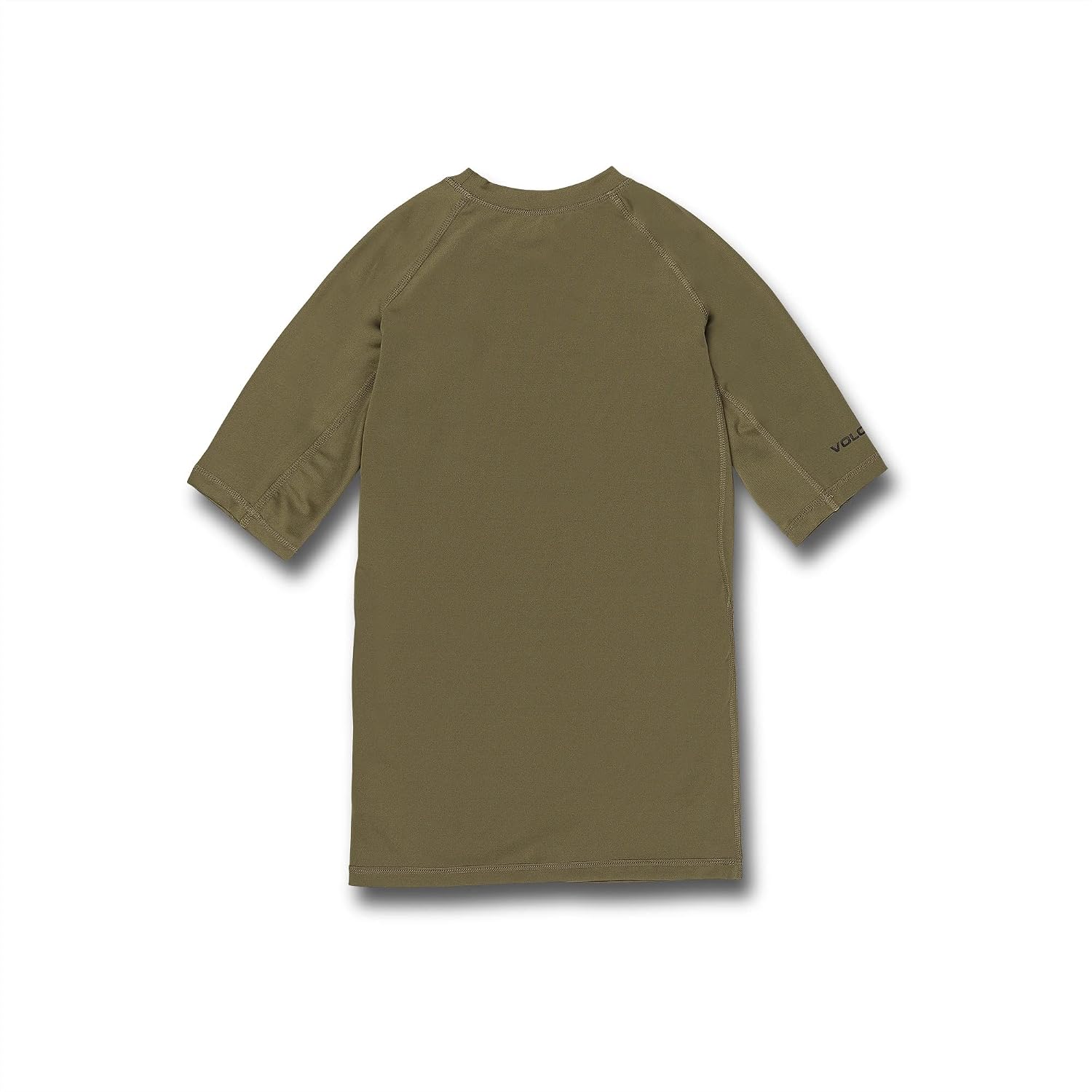 Volcom Men's Compression Fit Short Sleeve Rashguard – UPF 50+, Quick-Dry UV Protection Performance Shirt Military