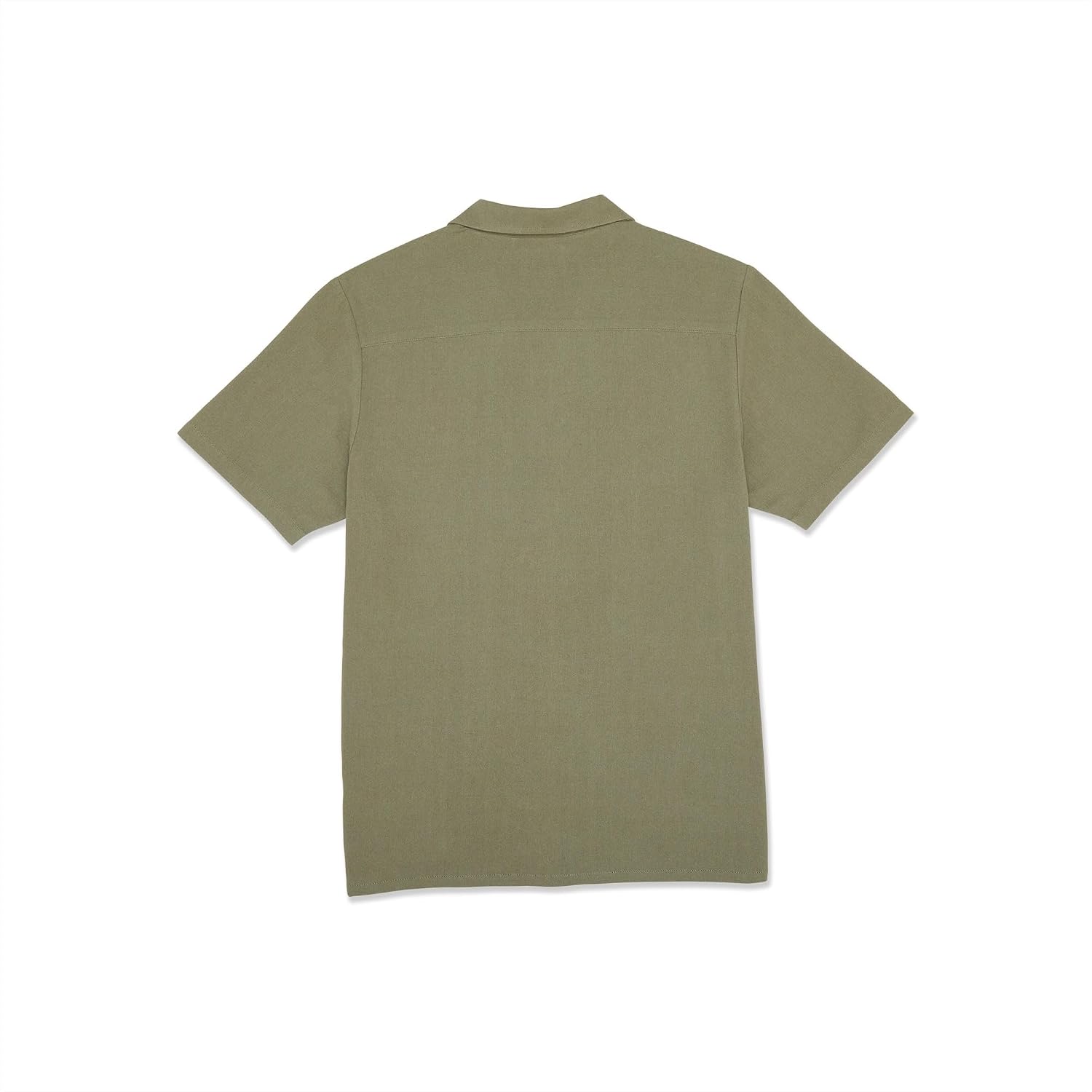 Volcom Men's Hobarstone Short Sleeve Classic Fit ShirtButton Down Shirt Army Green Combo