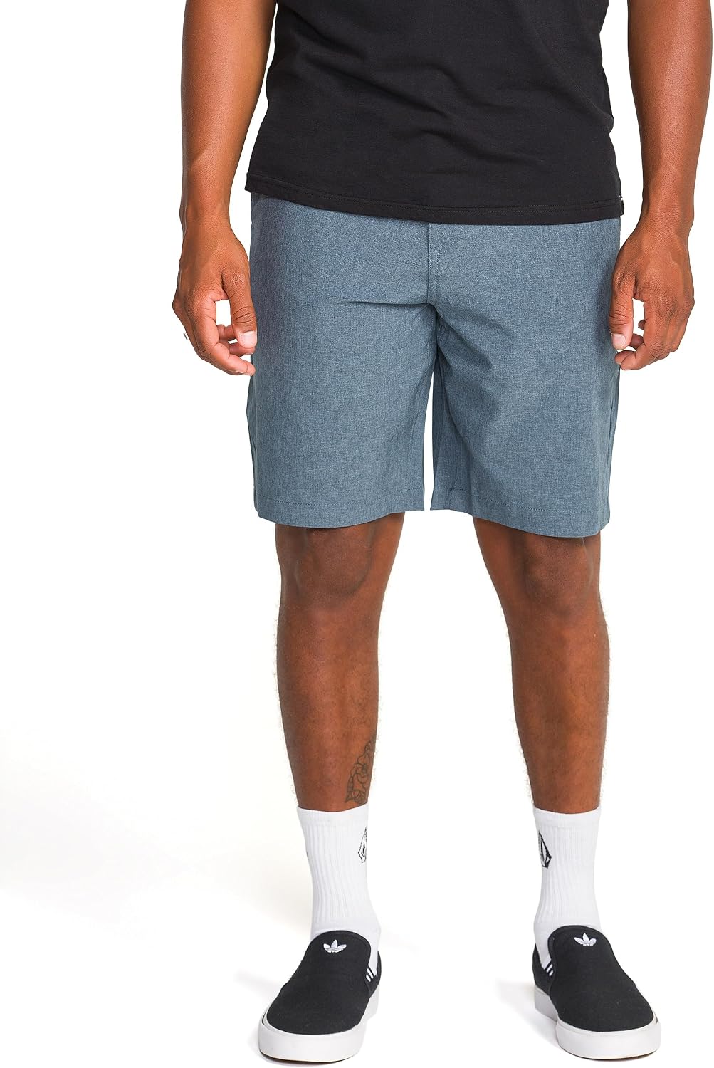 Volcom Men's Kerosene 21" Hybrid Chino Shorts Quick-Dry Stretch Fabric Dark Slate