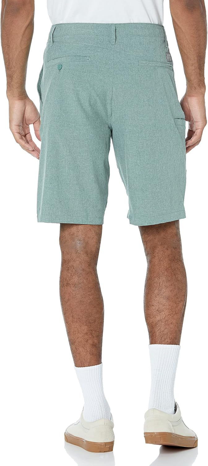 Volcom Men's Kerosene 21" Hybrid Chino Shorts Quick-Dry Stretch Fabric Sea Green