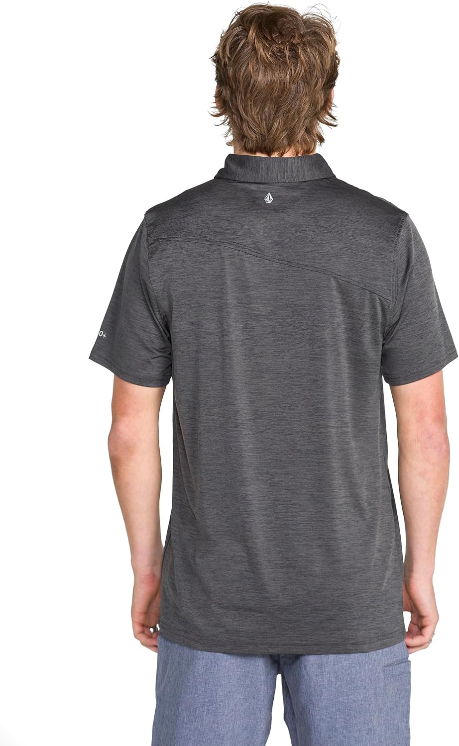 Volcom Men's Wowzer Hazard Performance Golf Polo Stealth Hodad