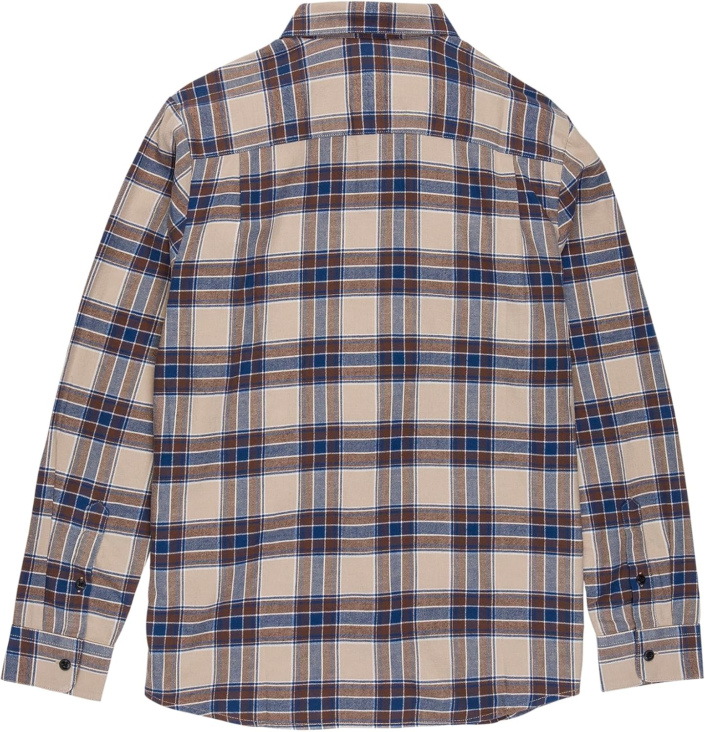 Volcom Men's Caden Plaid Long Sleeve Light Khaki