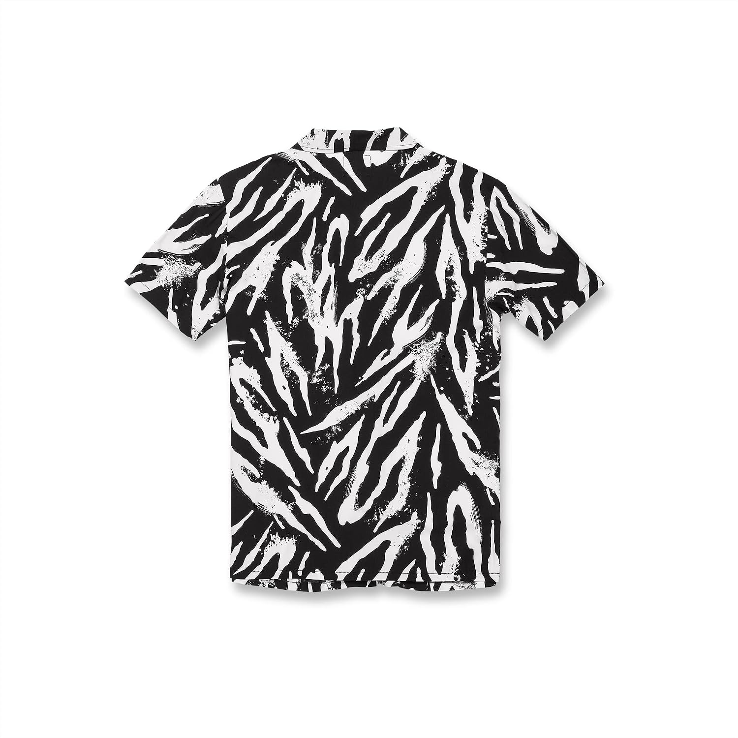 Volcom Men's Party Animals Short Sleeve Printed ShirtButton Down Shirt Black