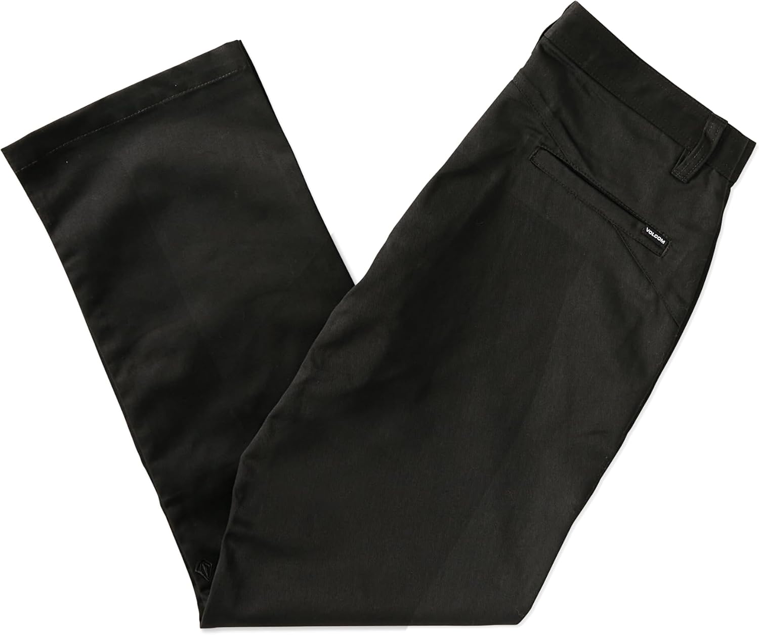 Volcom Men's Frickin Skate Loose Baggy Fit Chino Pants – Relaxed Tapered 17″ Leg Opening, 30″ Inseam Skate Black