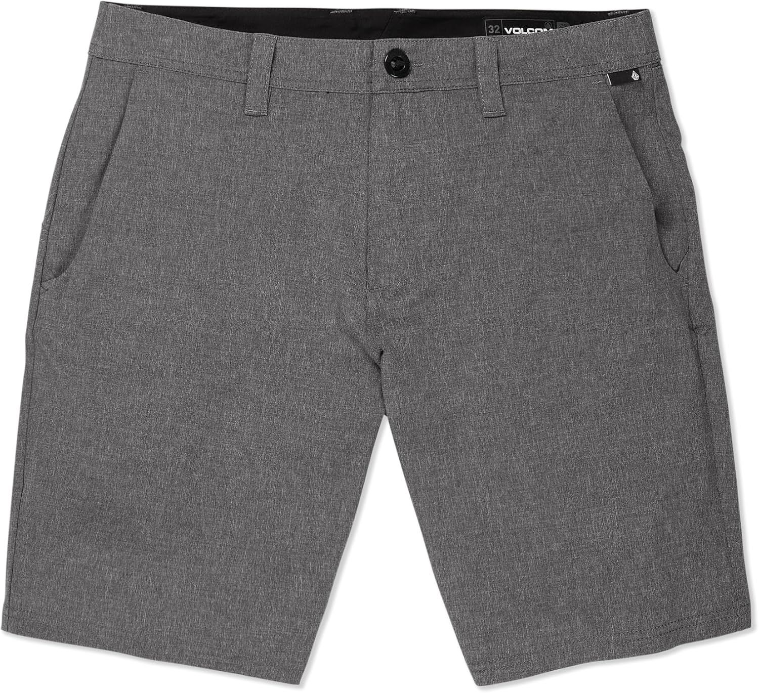 Volcom Men's Regular Frickin Cross Shred 20" Hybrid Water Repellent Short Charcoal Heather