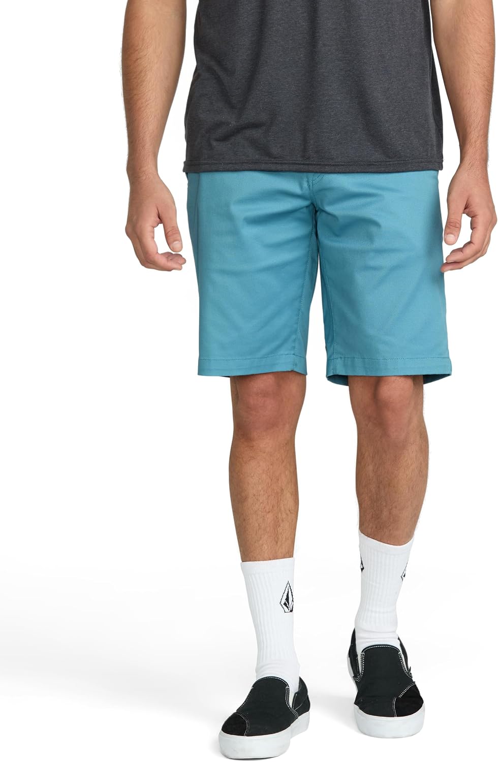 Volcom Men's Modern Fit 21" Chino Short Used Blue